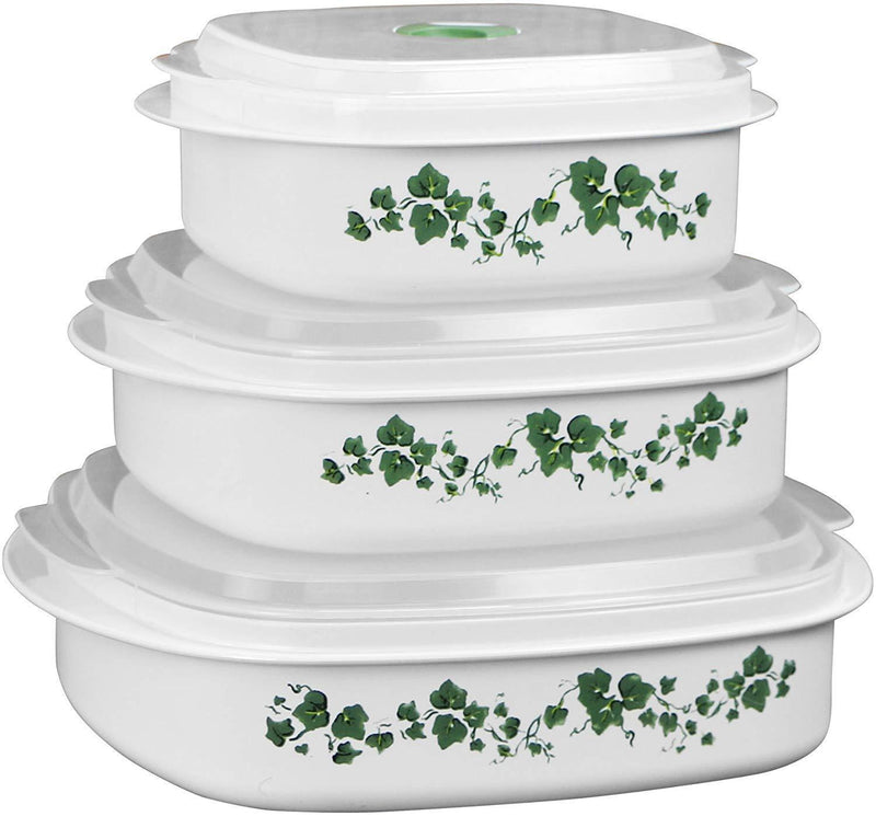 Corelle Coordinates by CulinWare 6-Piece Microwave Cookware, Steamer and Storage Set, Splendor