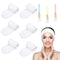 Spa Facial Headband Whaline Head Wrap Terry Cloth Headband 4 counts Stretch Towel with Magic Tape for Bath, Makeup and Sport (White)
