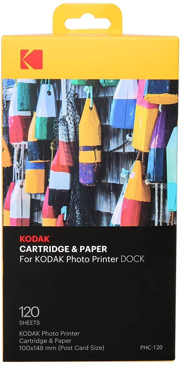 Kodak Dock & Wi-Fi Photo Printer Cartridge PHc – Cartridge Refill & Photo Paper - 40 Pack