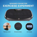 ZELUS 4D Vibration Exercise Platform, 3D/4D Bluetooth-Enabled Fitness Plate Machine, Linear Vibration Oscillation for Home Fitness and Weight Loss with 2 Resistance Bands and Included Wrist Control