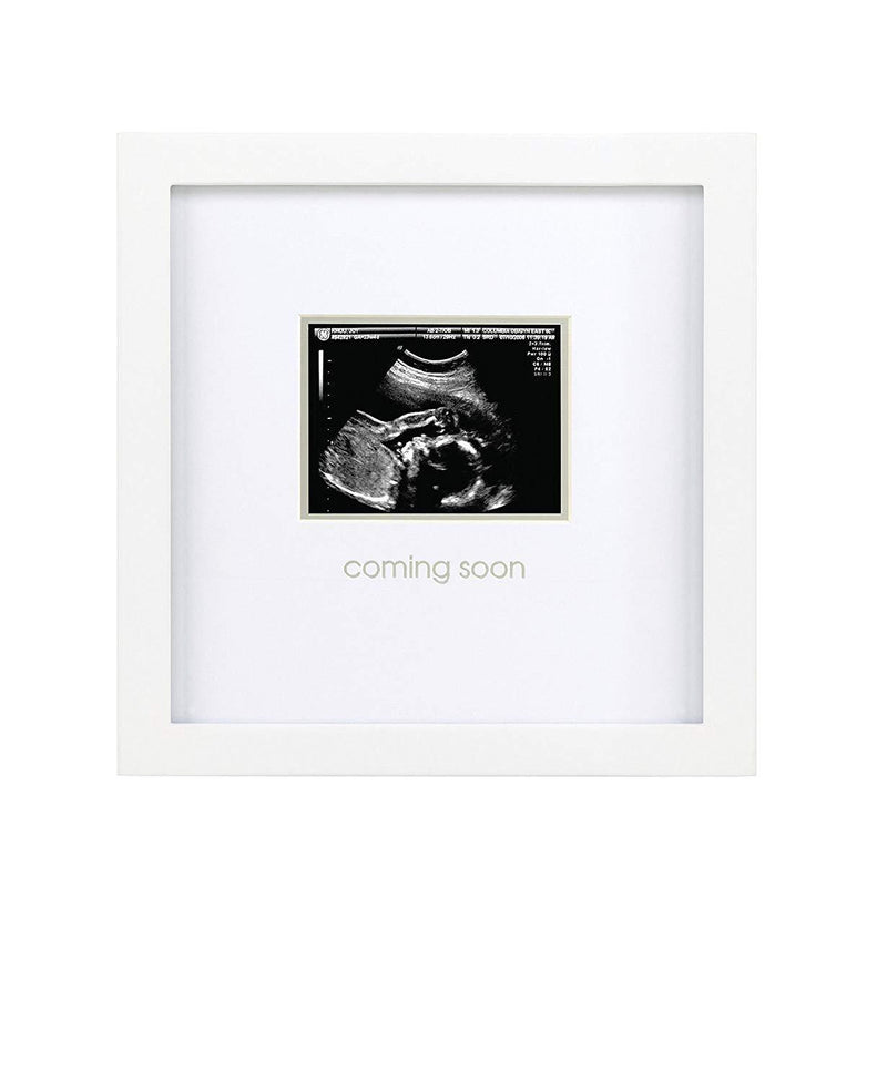 Pearhead Triple Sonogram Pregnancy Keepsake Frame, White
