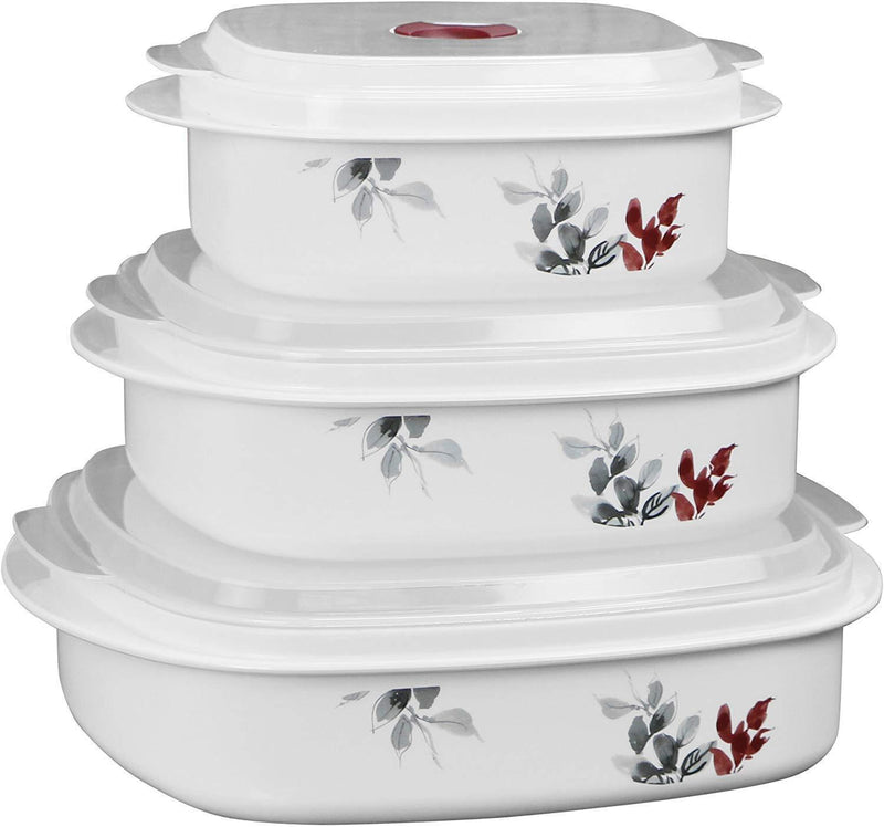 Corelle Coordinates by CulinWare 6-Piece Microwave Cookware, Steamer and Storage Set, Splendor