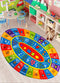 KC Cubs Playtime Collection ABC Alphabet, Numbers and Shapes Educational Learning & Game Area Oval Rug Carpet for Kids and Children Bedrooms and Playroom