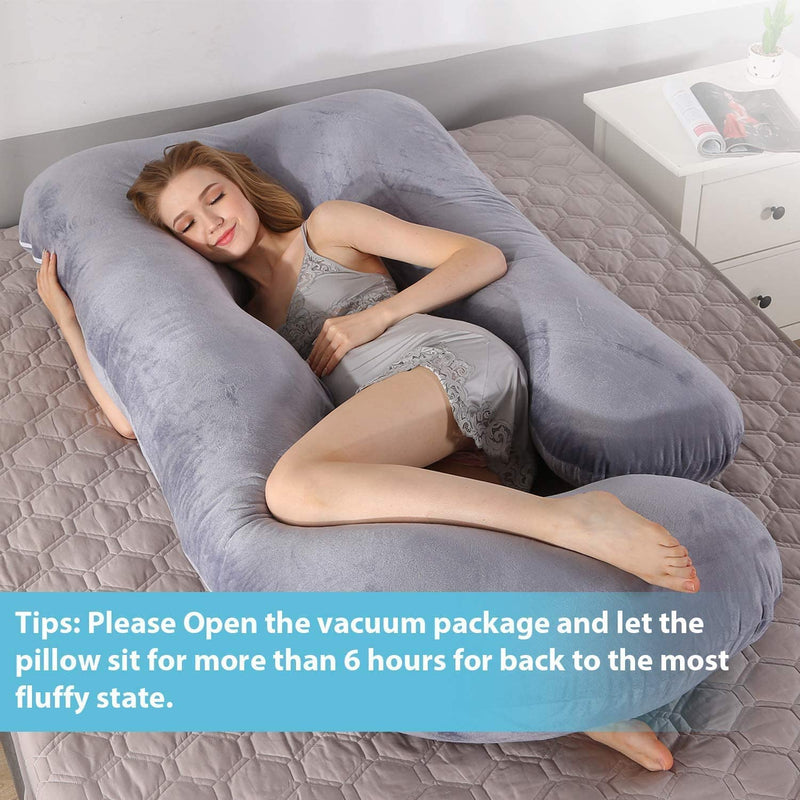 Milliard U Shaped Body Pillow Memory Foam Comfort for Sleeping