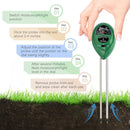 3-in-1 Soil Moisture Sensor Meter, PH acidity Tester and Light Meter, Plant Tester, Helpful For Garden, Farm, Lawn, Indoor & Outdoor (No Battery needed)