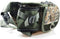LUREMASTER Fishing Bag Multiple Pocket Waist Pack Adjustable Strap Portable Outdoor Fishing Tackle Bag Waterproof Army Green Camouflage Travel Hiking Cycling Climbing Sports
