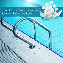 BWOU 2.9 lbs Pool Filter Balls Eco-Friendly Fiber Filter Media for Swimming Pool Sand Filters (Equals 100 lbs Pool Filter Sand)