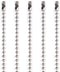 50pcs Nickel Plated Ball Chain Necklace, KinHom 24 Inches Long 2.4mm Bead Size