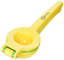 Bru Joy Enameled Aluminum Double Bowl Lemon Squeezer, Yellow and Green