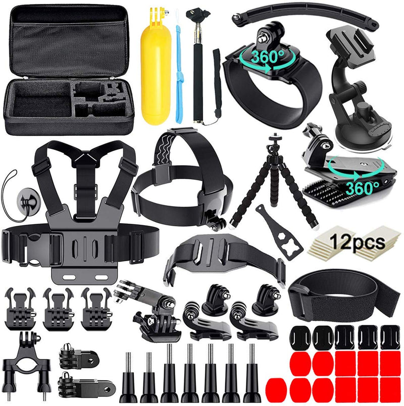 YI 61 in 1 Action Camera Accessories Kit for GoPro Hero 8 7 6 5 4 Hero Session 5 Black SJ4000 5000 6000 Xiaomi