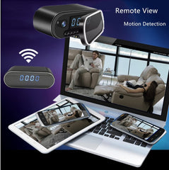 SkyNorld Spy Camera, Hidden Camera WIFI Spy Camera in Clock/HD 1080P Wireless Security Camera for Nanny Cam Night Vision Remote View Motion Dection