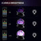 Kingtoys Night Light, LED  Projector Night Lamps with Remote, 8 Mode Lighting Shows, Built in Speaker and Timing, Mood Relaxing Soothing Night Light for Baby Kids Adults (UL Adapter)