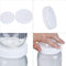 STARUBY 16Pcs Plastic Mason Jar Lids - 8 Regular Mouth Lids and 8 Wide Mouth Plastic Storage Caps for Mason Jars, White