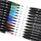 Dual Tip Art Marker Pens Fine Point Bullet Journal Pens & Colored Brush Markers for Kid Adult Coloring Books Drawing Planner Calendar Art Projects (24 Pens Set) by Aen Art