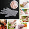 Disposable Clear Plastic Gloves - 500 Pieces Plastic Disposable Food Prep Gloves,Disposable Polyethylene Work Gloves for Cooking,Cleaning,Food Handling,Powder & Latex Free [ One Size Fits Most ]