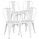 POLY & BARK EM-112-BLK-X4 Trattoria Side Chair in Black (Set of 4)