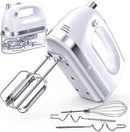 LILPARTNER Hand Mixer Electric, 400W Ultra Power Kitchen Mixer Handheld Mixer With 2x5 Speed (Turbo Boost & Automatic Speed) + Storage Box + 5 Stainless Steel Accessories Food Mixer for Cream, Cake