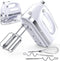 LILPARTNER Hand Mixer Electric, 400W Ultra Power Kitchen Mixer Handheld Mixer With 2x5 Speed (Turbo Boost & Automatic Speed) + Storage Box + 5 Stainless Steel Accessories Food Mixer for Cream, Cake