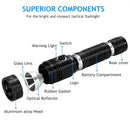 Rechargeable Flashlight, MOLAER Super Bright LED Tactical Waterproof Torch, 1000 High Lumens 4 Light Modes for Camping, Hiking and Emergency