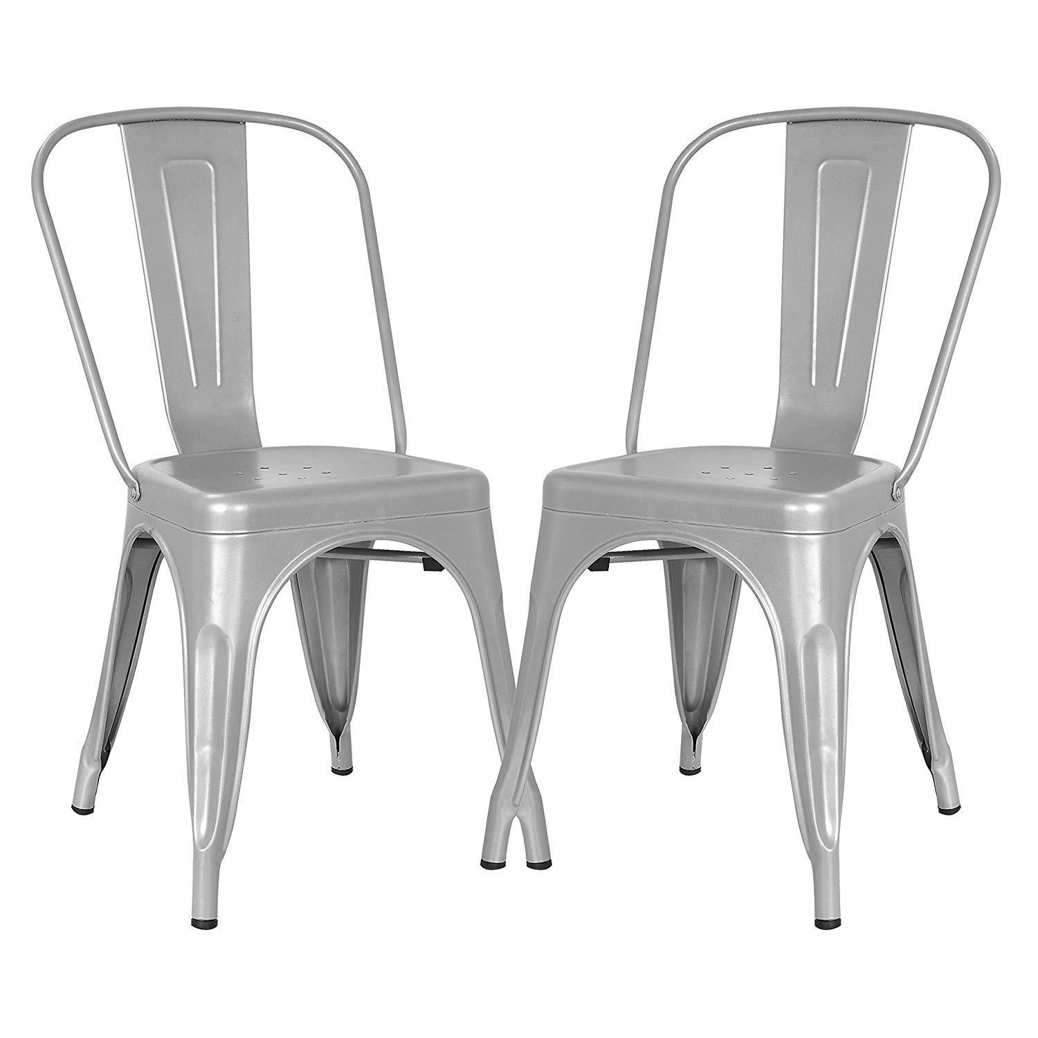 POLY & BARK EM-112-BLK-X4 Trattoria Side Chair in Black (Set of 4)