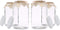 Sun & Sprouts 4 Pack - 1 Gallon Glass Jar w/Plastic Airtight Lid, Muslin Cloth, Rubber Band - Wide Mouth Easy Clean - BPA Free & Dishwasher Safe - Kombucha, Kefir, Canning, Sun Tea, Fermentation, Food Storage