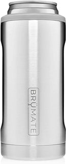 BrüMate Hopsulator Slim Double-walled Stainless Steel Insulated Can Cooler for 12 Oz Slim Cans (Stainless)