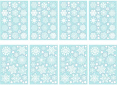 TMCCE 232 Piece Christmas Snowflake Window Decal Stickers - Xmas Holiday White Winter Christmas Window Decorations Ornaments Party Supplie