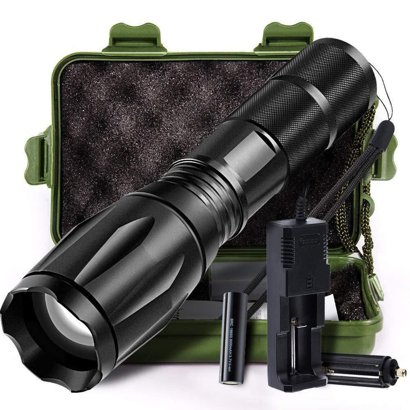 Led Tactical Flashlight, Handheld Flashlights Super Bright Flashlights for Camping Hiking & Outdoor Activities