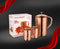 AVADOR Handcrafted 100% Pure Copper Jug Pitcher with 2 Glass Drinkware Hammered Finish Ayurveda Health Benefit