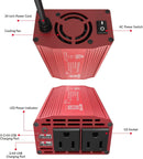 BESTEK 300W Power Inverter DC 12V to 110V AC Car Inverter with 4.2A Dual USB Car Adapter