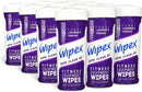 Wipex Natural Gym & Fitness Equipment Wipes, Vinegar & Lavender, 75ct Canister, Great for Yoga Mats, Pilates & Dance Studios, Home & Corp Gym, Peloton & Cycle Bikes, Spas