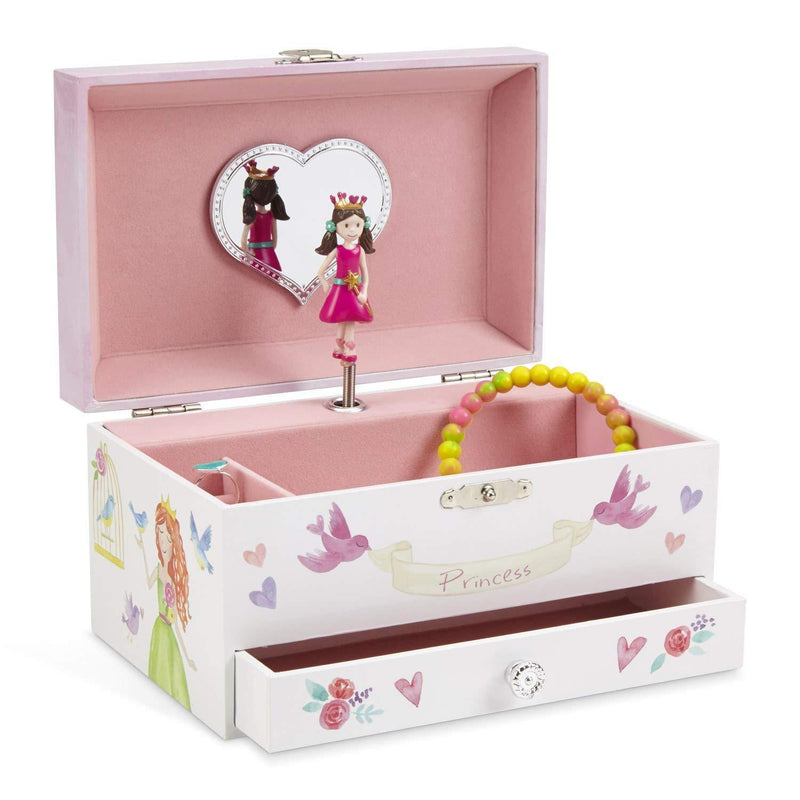 JewelKeeper Girl's Musical Jewelry Storage Box Pullout Drawer, Rainbow Unicorn Design, The Unicorn Tune