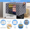 QYQBOON Large Clothes Storage Bags 100L Storage Bins Organizer Clothing Thicken Storage Containers for Comforter Blanket Bedding, Foldable with Reinforced Handle, Clear Window, Sturdy Zippers, 3 Pack