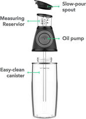 Vremi Olive Oil Dispenser Bottle - 17 Oz Oil Bottle Glass with No Drip Bottle Spout - Oil Pourer Dispensing Bottles for Kitchen - Olive Oil Glass Dispenser to Measure Cooking Vegetable Oil and Vinegar