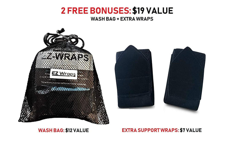 EZ-WRAPS LITE 2.0 Speed Wraps Boxing Hands Wraps for Women l Quick Inner Glove Wrist, Knuckle Protection for Martial Arts, Kickboxing, Cross Training and Boxing Workouts. Wrap in 30 Seconds.
