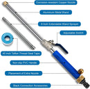 ZEJUN Hydro Jet High Pressure Power Washer-high Pressure Cleaning Tool Extra Long Extendable Wand,Flexible Water Hose Universal Nozzle,Gutter Patio Car Pet Window Cleaning Tool, Blue