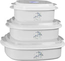 Corelle Coordinates by CulinWare 6-Piece Microwave Cookware, Steamer and Storage Set, Splendor