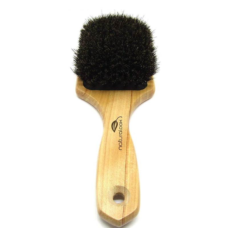 Naturaloox Pure 100% Natural Boar Bristle Paddle Hair Brush For Healthy Hair Distribute Natural Oils & Stimulate Scalp, Improve Hair Growth, Naturally Conditions Hair, Preventing Frizzy, Hair Loss