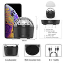 Luditek Disco Ball，Miuko Disco Lights Sound Activated Party Lights with Remote Control, 9 Color DJ Lights Wireless Phone Connection LED Stage Light 4W