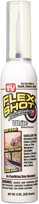 Flex Shot Rubber Adhesive Sealant Caulk, Black