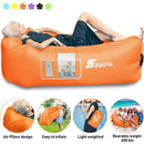 Inflatable Lounger Air Sofa Pouch Inflatable Couch Air Chair Hammock with Pillow Portable Waterproof Anti-Air Leaking for Outdoor Camping Hiking Travel Pool Beach Picnic Backyard Lakeside Christmas