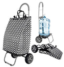 Trolley Dolly, Black Shopping Grocery Foldable Cart