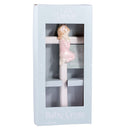 Praying Girl Hand Painted White Porcelain 7.5 inch Wall Cross by Christian Living