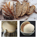 Round Banneton Brotform Bread Dough Proofing Rising Rattan Basket by XUANNIAO