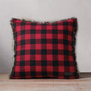 Eddie Bauer Unisex-Adult Lodge Faux Fur Pillow, Red Regular ONE Size