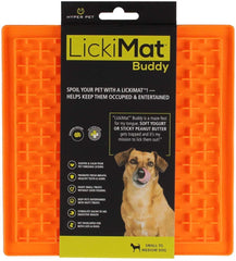 Hyper Pet Lickimat Slow Feeder Dog Mat & Boredom Buster (Perfect For Dog Food, Dog Treats, Yogurt, or Peanut Butter) [Fun Alternative to a Slow Feed Dog Bowl], Available in a Variety of Colors & Sizes