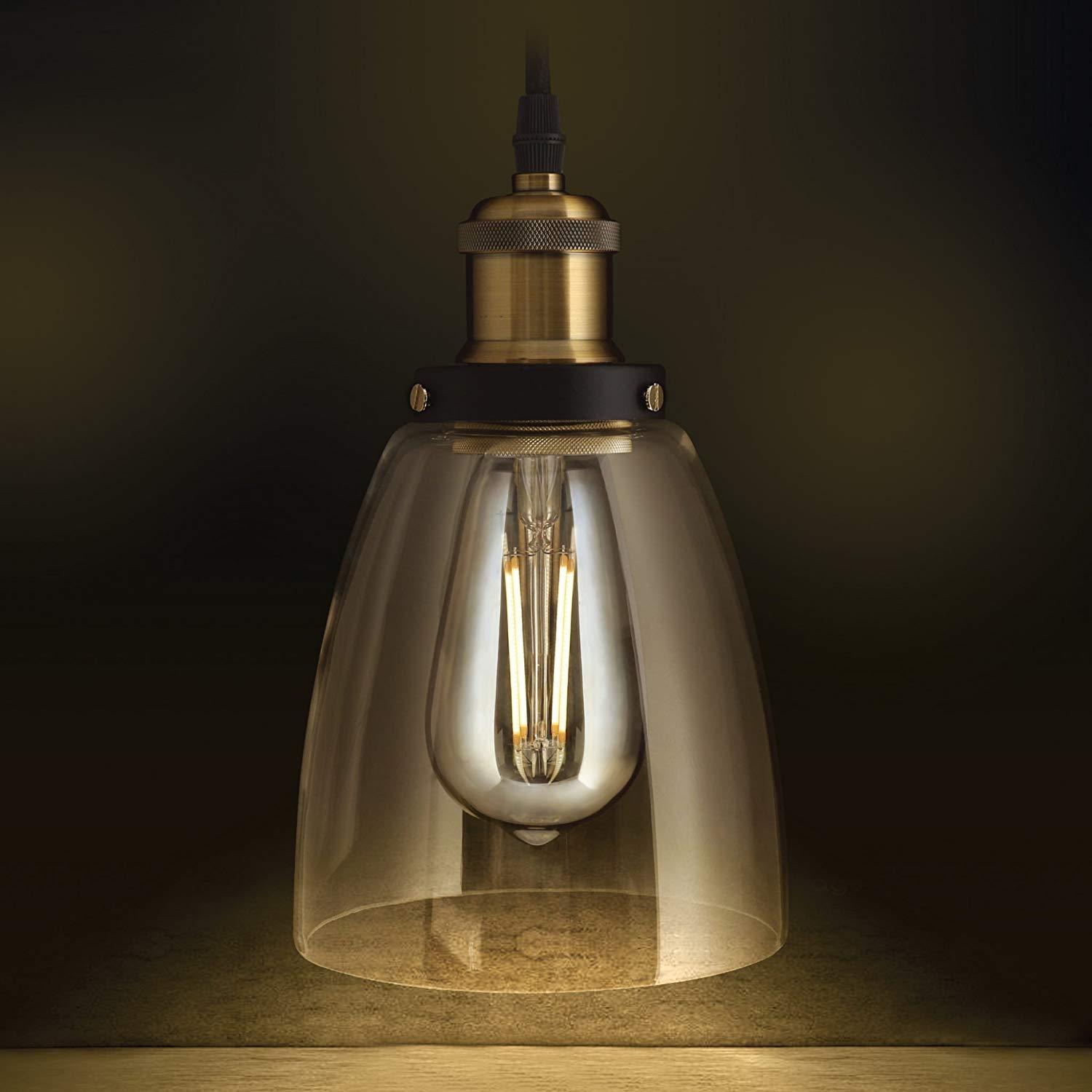 FEIT PN6AG/BZ/ST19LED LED Vintage ST19 Bulb and Pendant