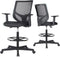 VANCIKI Drafting Chair, Tall Office Chair, High Adjustable Standing Desk Chair, Ergonomic Mesh Computer Task Table Chairs with Adjustable Armrests and Foot-Ring for Standing Desk and Bar Height Desk