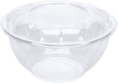 DOBI [50 Pack - 32 oz.] Salad to-Go Containers - Clear Plastic Disposable Salad Bowls with Airtight Lids, Standard Size