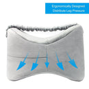 Aocome Knee Pillow for Side Sleepers - Ergonomically Designed for Back Pain, Sciatic Nerve Pain Relief, Leg Pain, Pregnancy and Joint Pain - Memory Foam Leg Pillow (Bonus Sleep Mask)